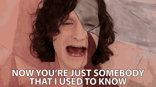 Now Youre Just Somebody That I Used To Know Wouter De Backer GIF - Now Youre Just Somebody That I Used To Know Wouter De Backer Gotye GIFs