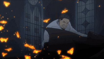 a man in a tuxedo is surrounded by fireflies