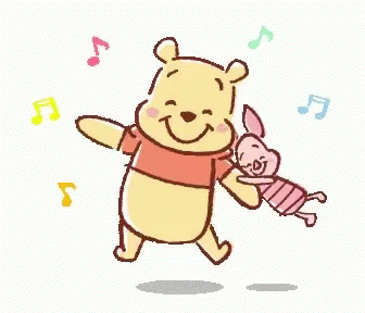 Pooh Music GIF - Pooh Music Jump GIFs