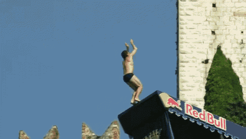 Castle Jump GIF - Extreme Cliff Diving Malcesine GIFs