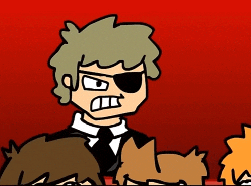 a cartoon of a man in a suit and tie