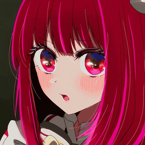 a close up of a girl with red hair