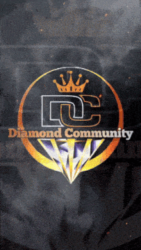 a logo for the diamond community with a crown on it
