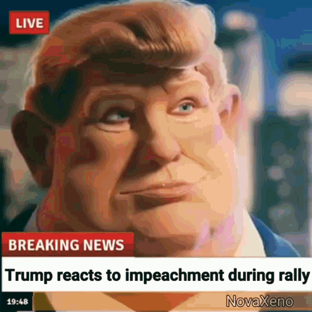 breaking news trump reacts to impeachment during rally 19:48 novaxeno