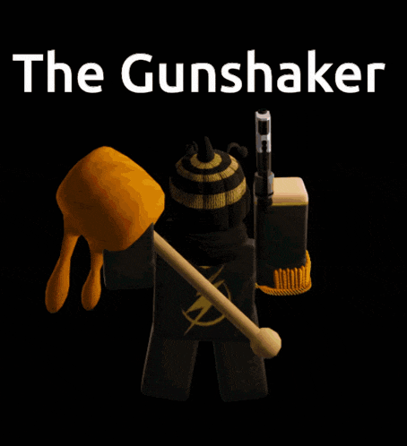 a black background with the words the gunshaker