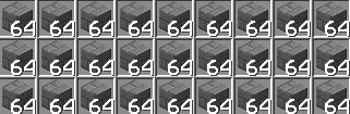 a grid of boxes with the numbers 64 64 64 64 64 64 64 64 64 64 64 64 64 64 64 64 64 64 64 64 64 64 64