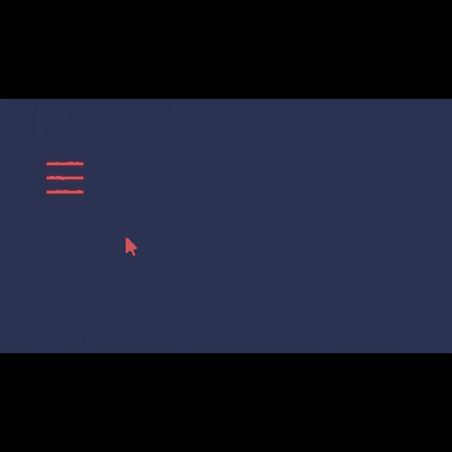 a red screen with a white x and a hand pointing at it