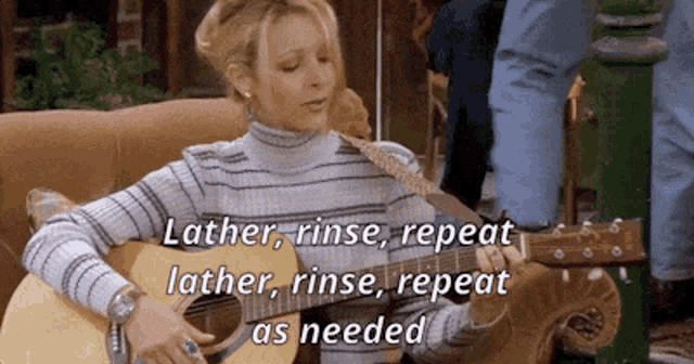 Friends Phoebe Buffay GIF - Friends Phoebe Buffay Lather Rinse Repeat GIFs