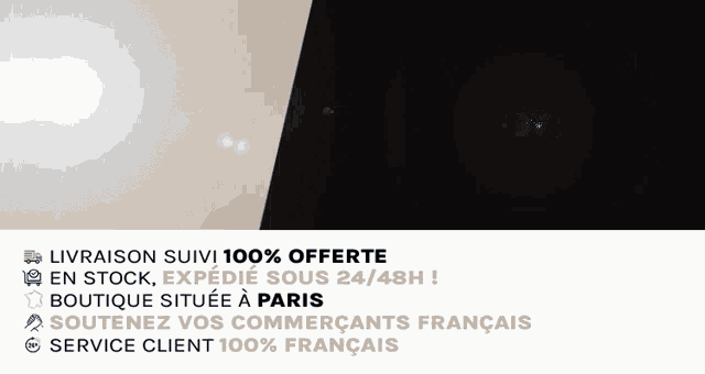 a black and white advertisement for livraison suivi in french