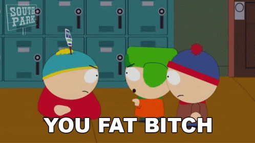 You Fat Bitch Eric Cartman GIF - You Fat Bitch Eric Cartman Stan Marsh GIFs
