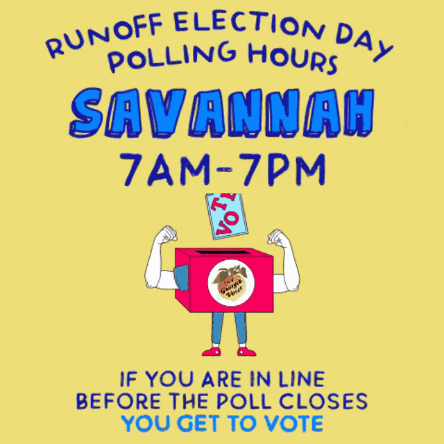 Runoff Election Day Go Vote GIF - Runoff Election Day Go Vote Polling Hours GIFs