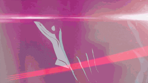 a pink background with a silhouette of a person dancing