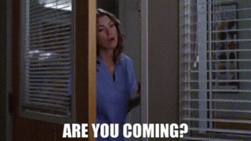 Greys Anatomy Meredith Grey GIF - Greys Anatomy Meredith Grey Are You Coming GIFs
