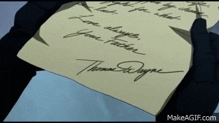 a person is holding a piece of paper that says " love always your father " on it