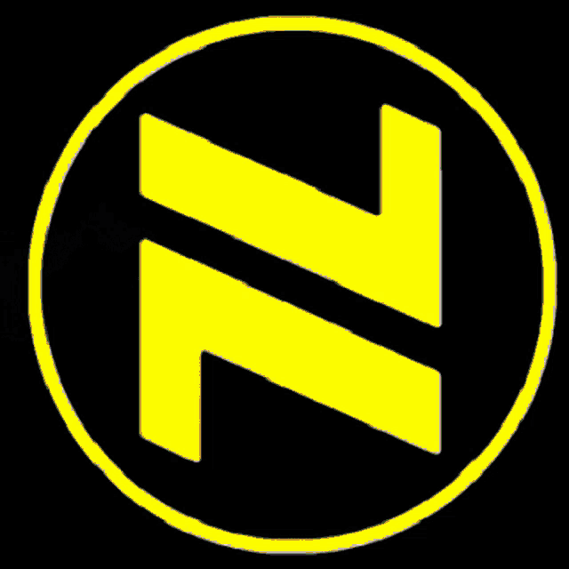 a red arrow in a black circle with sparkles
