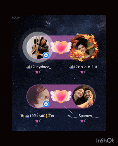 a screenshot of a video chat with two people named 12jayshree and 12vani