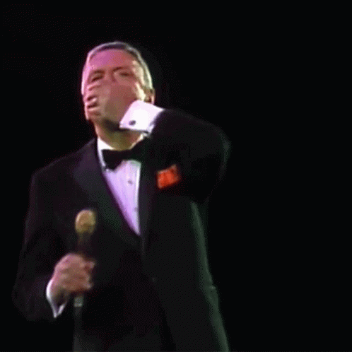 Flying Kiss Frank Sinatra GIF - Flying Kiss Frank Sinatra My Kind Of Town Song GIFs