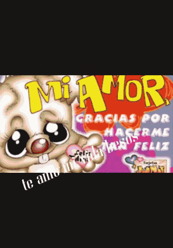 a card that says feliz aniversario with a pink heart