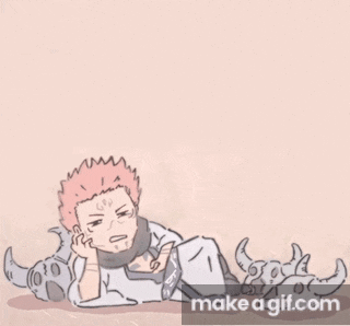 a cartoon of a person laying on the floor with a make a gif.com watermark