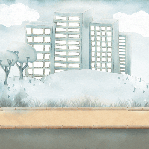 a cartoon drawing of a road trip with a sign that says for work