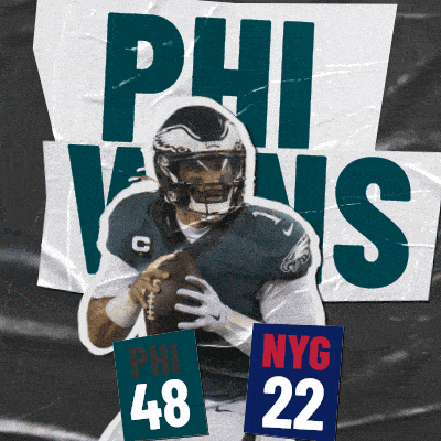 New York Giants (22) Vs. Philadelphia Eagles (48) Post Game GIF - Nfl National Football League Football League GIFs
