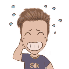 a cartoon of a man wearing a silk shirt is crying