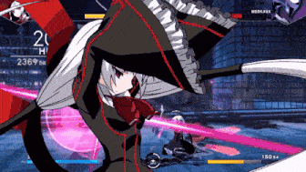 a video game with a character named merkava in the background