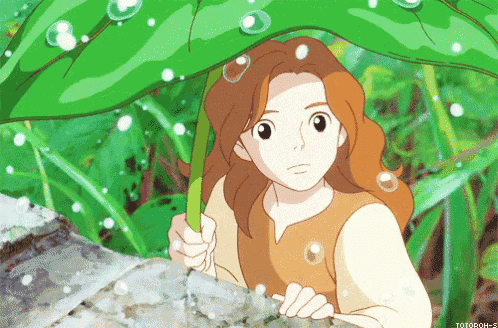 Arrietty GIF - Arrietty Rain Ghibli GIFs