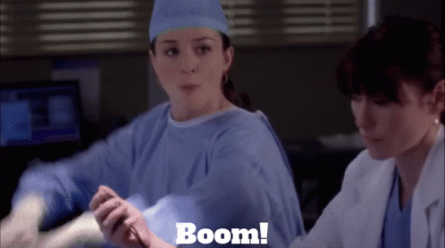 Greys Anatomy Amelia Shepherd GIF - Greys Anatomy Amelia Shepherd Boom GIFs