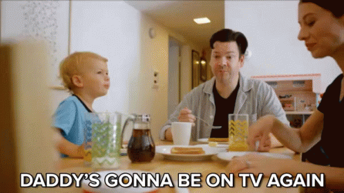 Daddy'S On Tv GIF - Tv Again Daddy Television GIFs