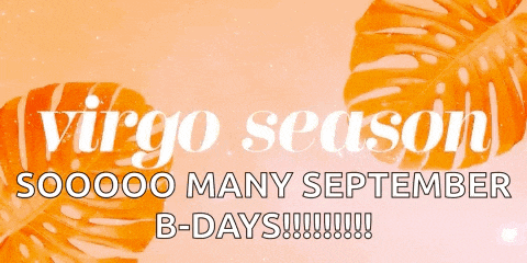a virgo season sign that says soooo many september b days