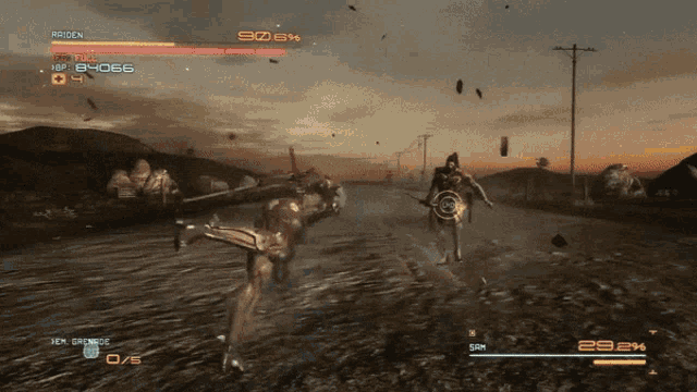 a screenshot of a video game shows a character called raiden