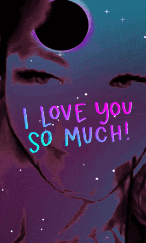 a purple background with the words i love you so much written on it