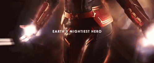 Captain Marvel Eazrths Mighty Hero GIF - Captain Marvel Eazrths Mighty Hero Power GIFs