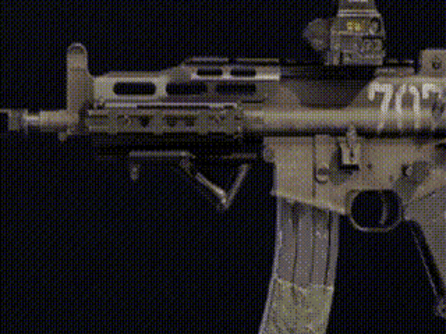 a black and white image of a gun with the words " un hombre pistola " written on it