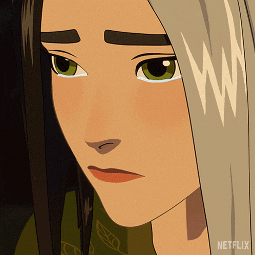 a close up of a cartoon character 's face with netflix written on the bottom