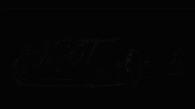 a drawing of a blue car with the word ehg on the side