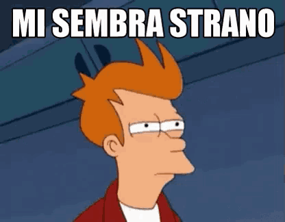 a cartoon character with red hair and the words `` mi sombra strano '' on the bottom