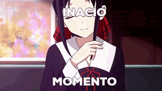 a girl in a school uniform is smiling and holding her hand to her face .