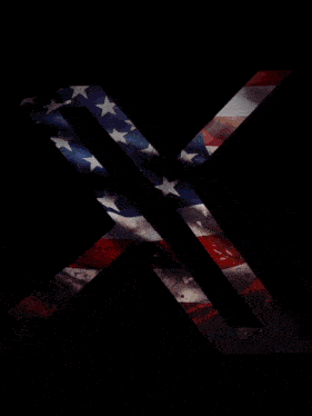 a painting of a confederate flag with purple flames behind it