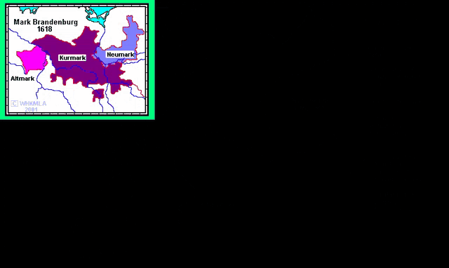 a map of brandenburg-prussia in 1818
