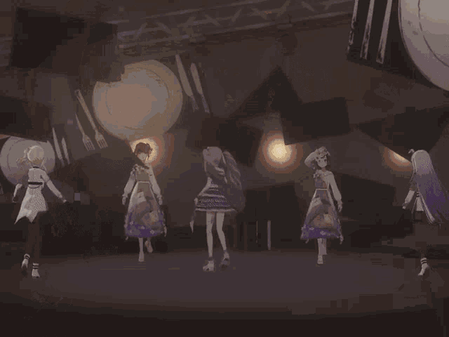 a girl with a purple flower in her hair is wearing a white dress