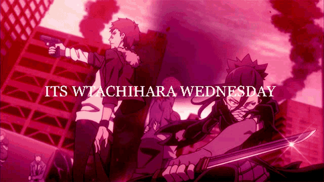a poster that says " its wtachihara wednesday " on it