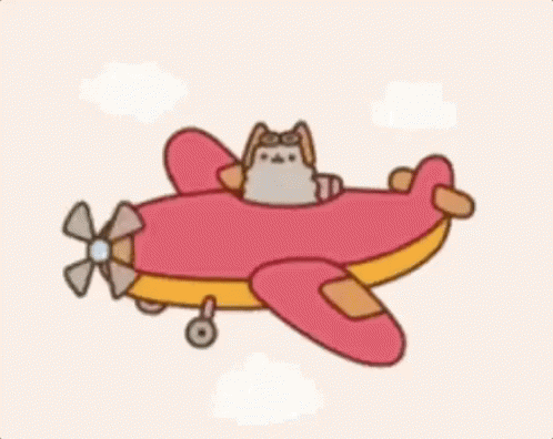 Tenha Uma ótima Viagem / ótimo Voo / Avião / Gato GIF - Cat Airplane Flight GIFs