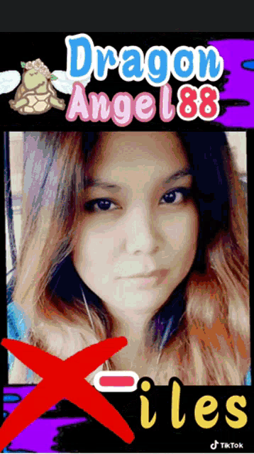 a picture of a woman with dragon angel 88 on it