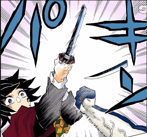 a cartoon drawing of a man holding a sword with the number 10 in the upper left corner