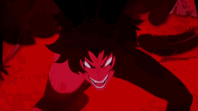a man is being attacked by a monster with holes in its mouth