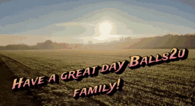 a sign that says have a great day family
