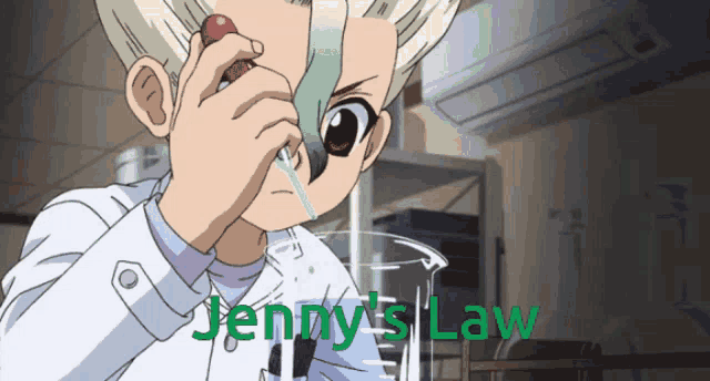 jenny 's law is written in green on a cartoon