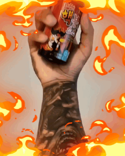 Hot Sauce Buldak GIF - Hot Sauce Buldak Tattoos GIFs